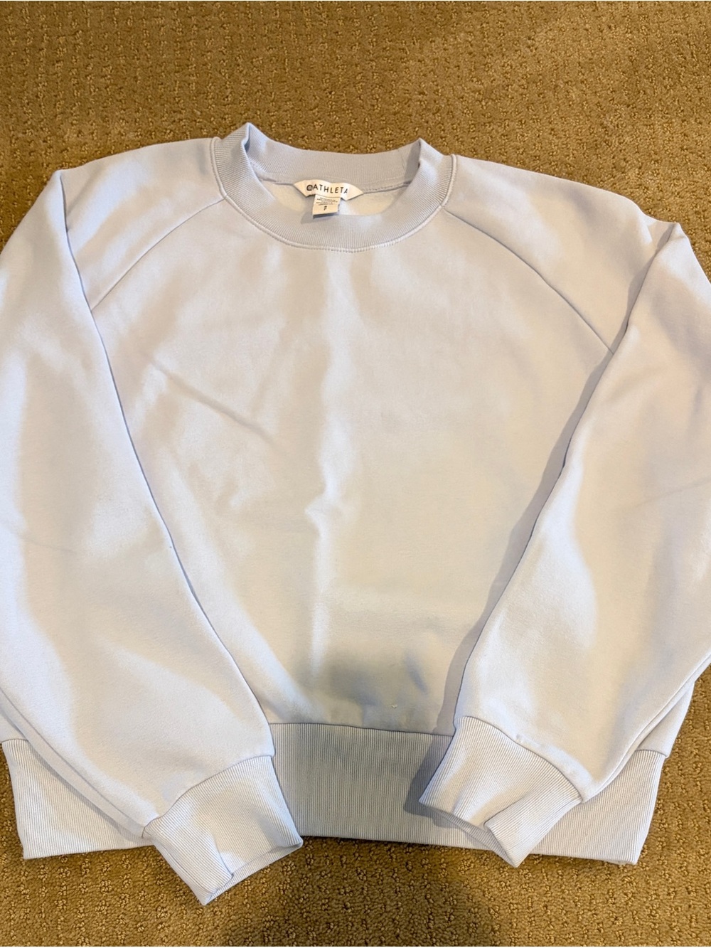 Athleta Women's Light Blue Crewneck Pullover Sweatshirt- perfect condition